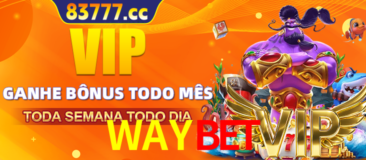 Banner promocional do WAYBET oferecendo 100% de recompensas adicionais contínuas para quem fizer o login diário (Daily sign-in), com um mascote de coelho.